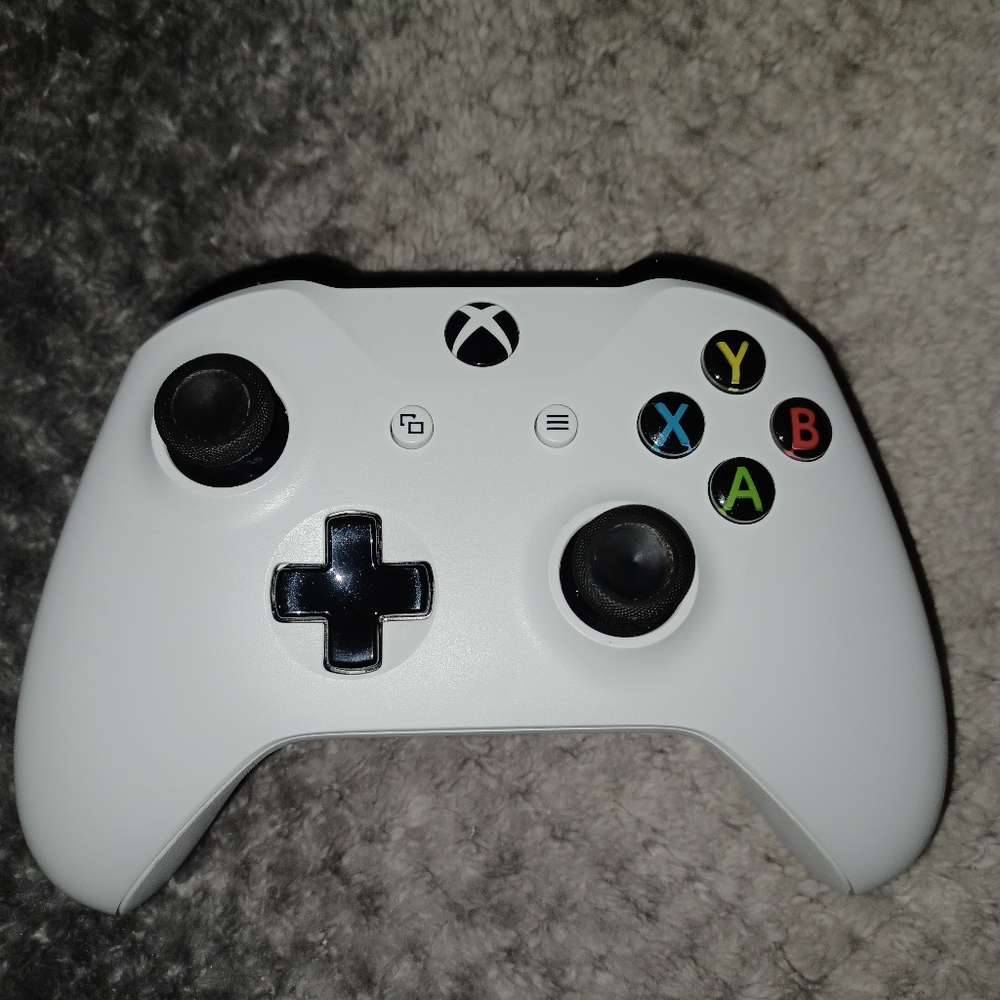 Xbox, controller, white/yellow